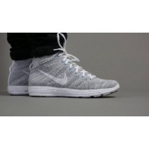 Schuhe Ligh Grau 599347-011 Nike Lunar Flyknit Chukka Htm Herren
