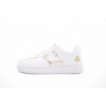 919729-992 Schuhe Nike Air Force 1 Low Premium Lunar New Year Cloud Embroidery Weiß Gold Unisex