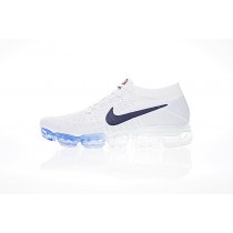 849558-222 Weiß/Blau/Rot Unisex Nike Air Vapormax Flyknit Uk Schuhe